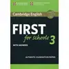 Image de Cambridge English First for Schools 3 Student's Book with Answers
