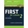 Image de Cambridge English First for Schools 2 Student's Book with answers : Authentic Examination Papers