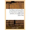 Image de Le diner du lion-d'or, ou aventures singulieres arrivees, en juillet 1783, au sr manzon, 'alias - '