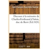 Image de Discours à la mémoire de Charles-Ferdinand d'Artois, duc de Berri