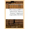 Image de Observations a mm. les auteurs de la 'minerve francaise', legalement responsables - , sur les menage