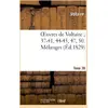 Image de Oeuvres de Voltaire 37-41, 44-45, 47, 50. Mélanges. T. 39 Voltaire