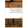 Image de Oeuvres completes de duclos. tome 9 morceaux historiques Charles Duclos