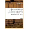 Image de Oeuvres poétiques de J. Racine : augmentées des variantes du texte. Tome 2 Les Plaideurs Jean Racine