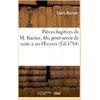 Image de Pièces fugitives de M. Racine, fils, pour servir de suite à ses oeuvres Louis Racine