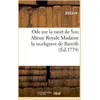 Image de Ode sur la mort de Son Altesse Royale Madame la markgrave de Bareith Voltaire