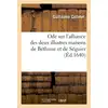 Image de Ode sur l'alliance des deux illustres maisons de bethune et de seguier Guillaume Colletet