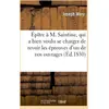 Image de Épître à M. Saintine, qui a bien voulu se charger de revoir les épreuves d'un de nos ouvrages Joseph Méry