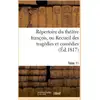 Image de Repertoire du theatre francois, ou recueil des tragedies et comedies. tome 11 - restees au theatre d