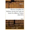 Image de Oeuvres completes de moliere, tome 1. notice