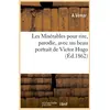 Image de Les miserables pour rire, parodie, avec un beau portrait de victor hugo (ed.1862)