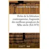 Image de Perles de la litterature contemporaine, fragments des meilleurs prosateurs du xixe siecle (ed.1870)