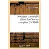 Image de Notice sur la nouvelle edition des oeuvres completes de m. palissot