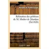 Image de Refutation des petitions de m. madier de montjau