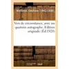 Image de Vers de circonstance, avec un quatrain autographe. edition originale Stéphane Mallarmé