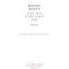 Image de À ce qui n'en finit pas - thrène Michel Deguy