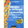 Image de Exercices de statistique et probabilités - 3e éd. - Avec rappels de cours Maurice Lethielleux