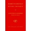 Image de Oeuvre critique Tome 4 - les oeuvres et les hommes Tome 2 Jules Barbey D'Aurevilly