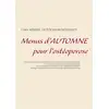 Image de Menus d'automne pour l'ostéoporose Cédric Menard