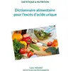 Image de Dictionnaire alimentaire pour l'exces d'acide urique. Cédric Menard