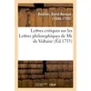 Image de Lettres critiques sur les Lettres philosophiques de Mr de Voltaire, par rapport à notre âme