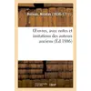 Image de Oeuvres, avec notes et imitations des auteurs anciens Nicolas Boileau