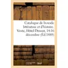 Image de Catalogue de livres anciens et modernes de littérature et d'histoire, ouvrages sur la chasse : la pêche et l'équitation. Vente, Hôtel Drouot, 14-16 décembre Collectif