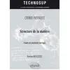 Image de CHIMIE PHYSIQUE - Structure de la matière - Cours et exercices corrigés Ramdane Benazzouz