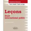 Image de Leçons de droit international public - examens & concours - cours complet, sujets corrigés Agnès Gautier-Audebert