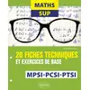 Image de Mathématiques sup - MPSI, PCSI, PTSI - 20 fiches techniques et exercices de base Sophie Dupuy-Touzet