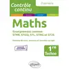 Image de Mathématiques - 1re technologique enseignement commun STHR, STI2D, STL, STMG et ST2S Xavier Grand-Jacquot