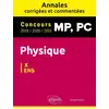 Image de Physique MP, PC : annales corrigées et commentées 2019/2020/2021 - concours X/ENS Renaud Pochet