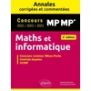 Image de Maths et informatique : MP-MP* - Annales corrigées et commentées - concours 2021/2022/2023 Abdellah Bechata, Christophe Devulder
