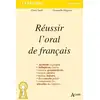 Image de Réussir l'oral de francais Claire Vadel