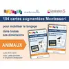 Image de 104 cartes augmentées Montessori Animaux