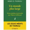 Image de Un monde plus large Henry David Thoreau