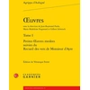 Image de Oeuvres complètes Tome 1 : Petites oeuvres meslees - Recueil des vers de Monsieur d'Ayre Théodore Agrippa D'Aubiné