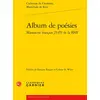 Image de Album de poésies : manuscrit français 25455 de la BNF Catherine De Clermont Retz