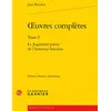 Image de Oeuvres complètes Tome 1 : Le jugement poetic de l'honneur femenin Jean Bouchet