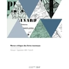 Image de Revue critique des livres nouveaux