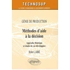Image de Genie de production methode d'aide a la decision approche theorique et etude de cas developpes