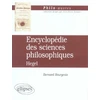 Image de Hegel, Encyclopédie des sciences philosophiques Bernard Bourgeois