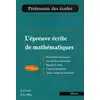 Image de L'épreuve écrite de mathématiques - professeur des écoles (2e édition)