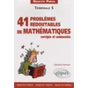 Image de 41 problèmes redoutables de mathématiques corrigés et commentés - Objectif prépa - Terminale S Gérard Hamon