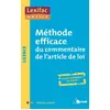 Image de Méthode efficace du commentaire de l'article de loi Mathieu Diruit
