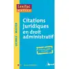 Image de Citations juridiques en droit administratif Bertrand Sergues
