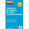 Image de Citations juridiques en droit constitutionnel (5e édition) Bertrand Sergues