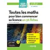 Image de Sup en poche : toutes les maths pour bien commencer sa licence en 27 fiches : licence 1 et 2 (2e édition) François Cottet-Emard