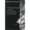 Image de Littérattures classiques n.87 : français et langues de France dans le théâtre du XVIIe siècle Pierre Ronzeaud