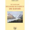 Image de Dictionnaire des noms de famille de Savoie Robert Gabion